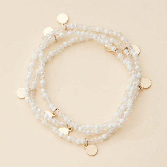 Gold Charm Beaded Bracelets
