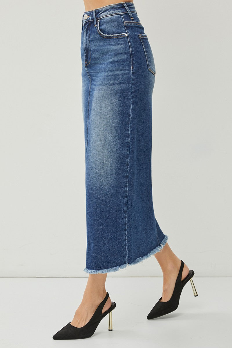 Kendra Denim Long Skirt