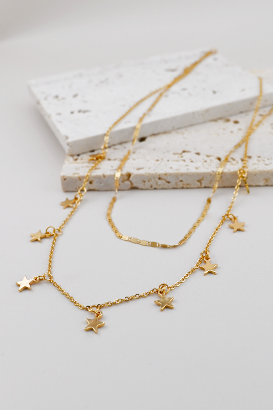 Gold Dainty Star Necklace