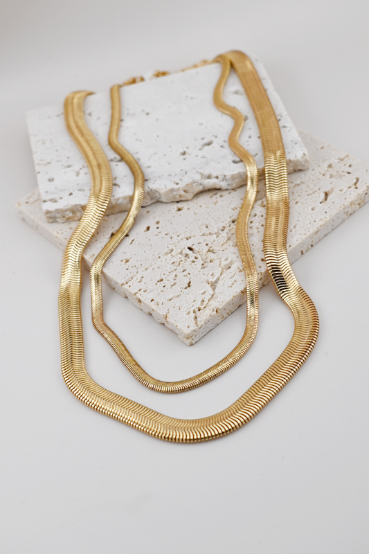 Chunky Snake Chain Necklace Set