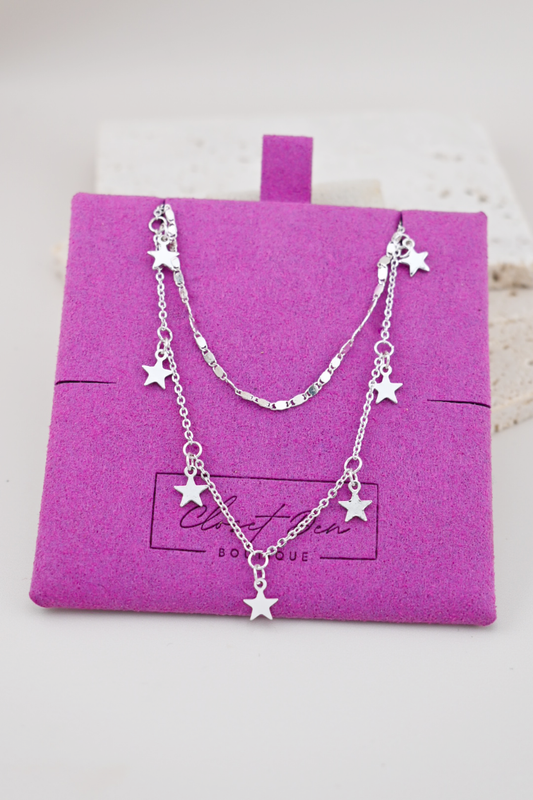 Silver Dainty Star Necklace