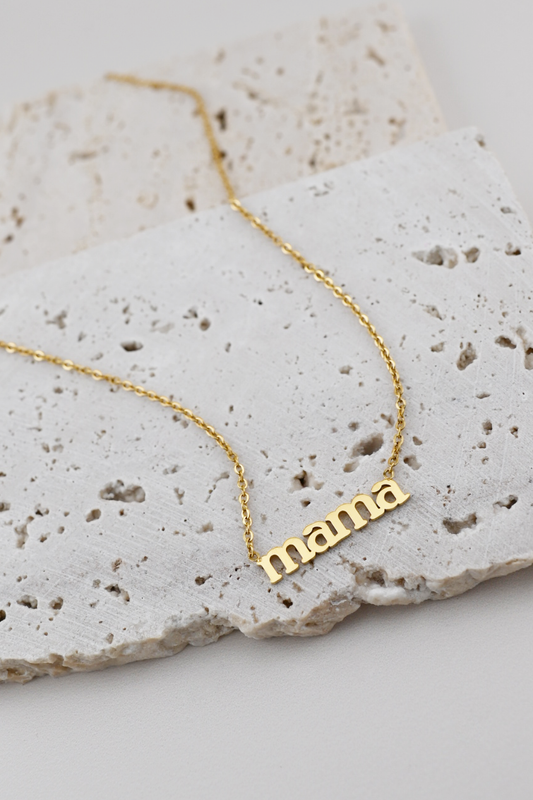 Dainty Mama Necklace – 18K Gold Plated