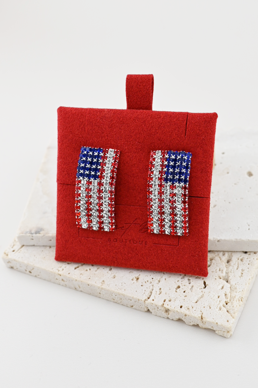 American Sparkle Stud Earrings