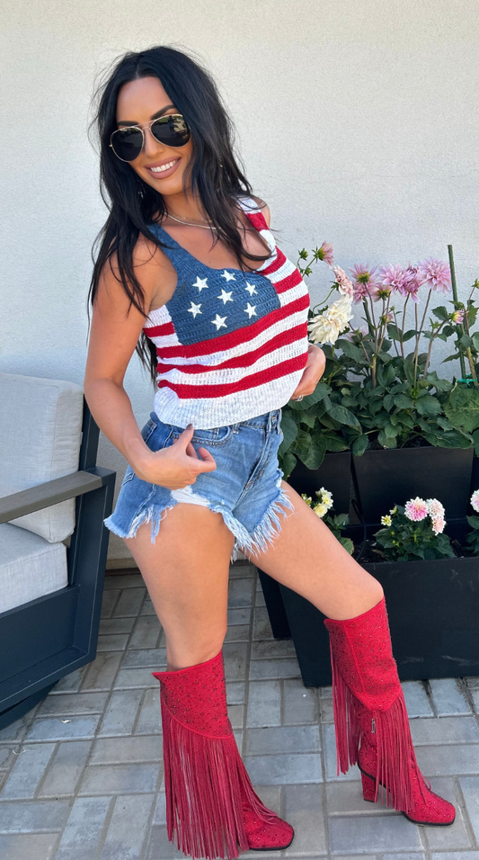 American Long Crop Tank