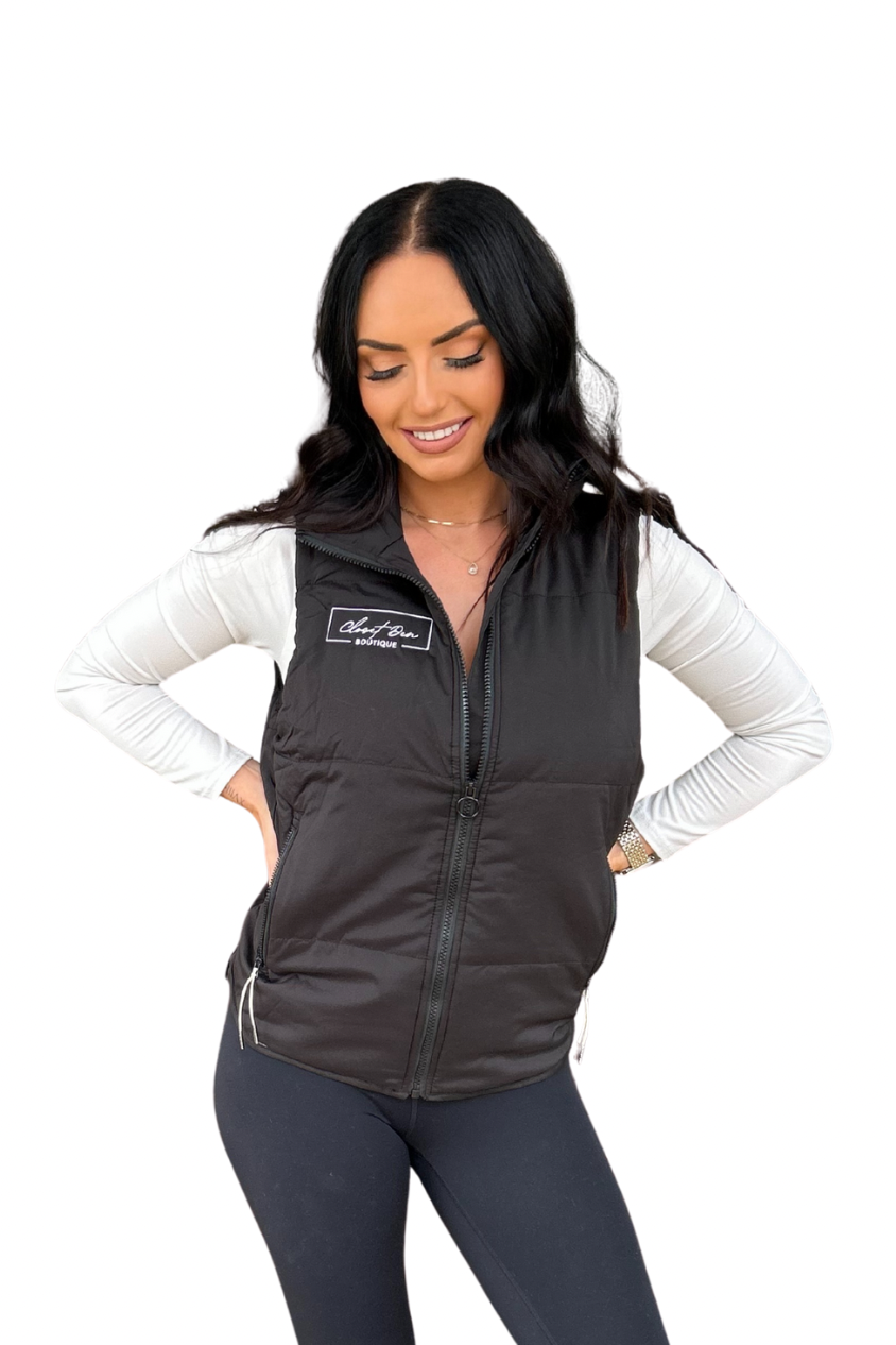 Closet Den Logo Puffer Vest