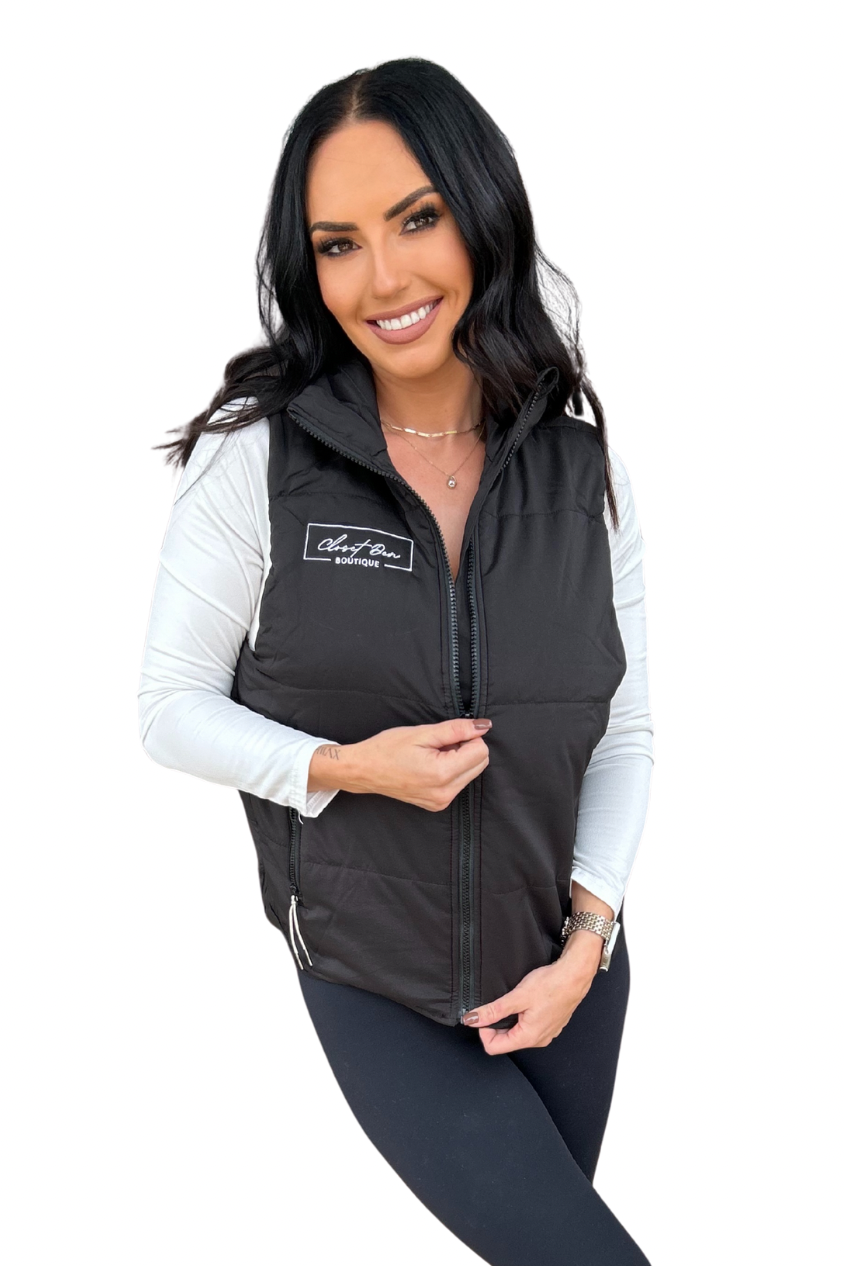 Closet Den Logo Puffer Vest