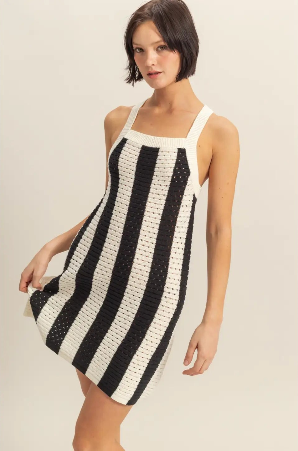 Black Stripe Dress