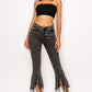 Miranda Rhinestone Fringe Denim