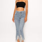 Miranda Rhinestone Fringe Denim