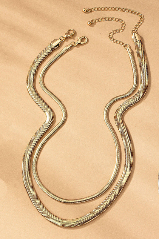 Chunky Snake Chain Necklace Set