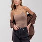 Deep Taupe Cami Bodysuit