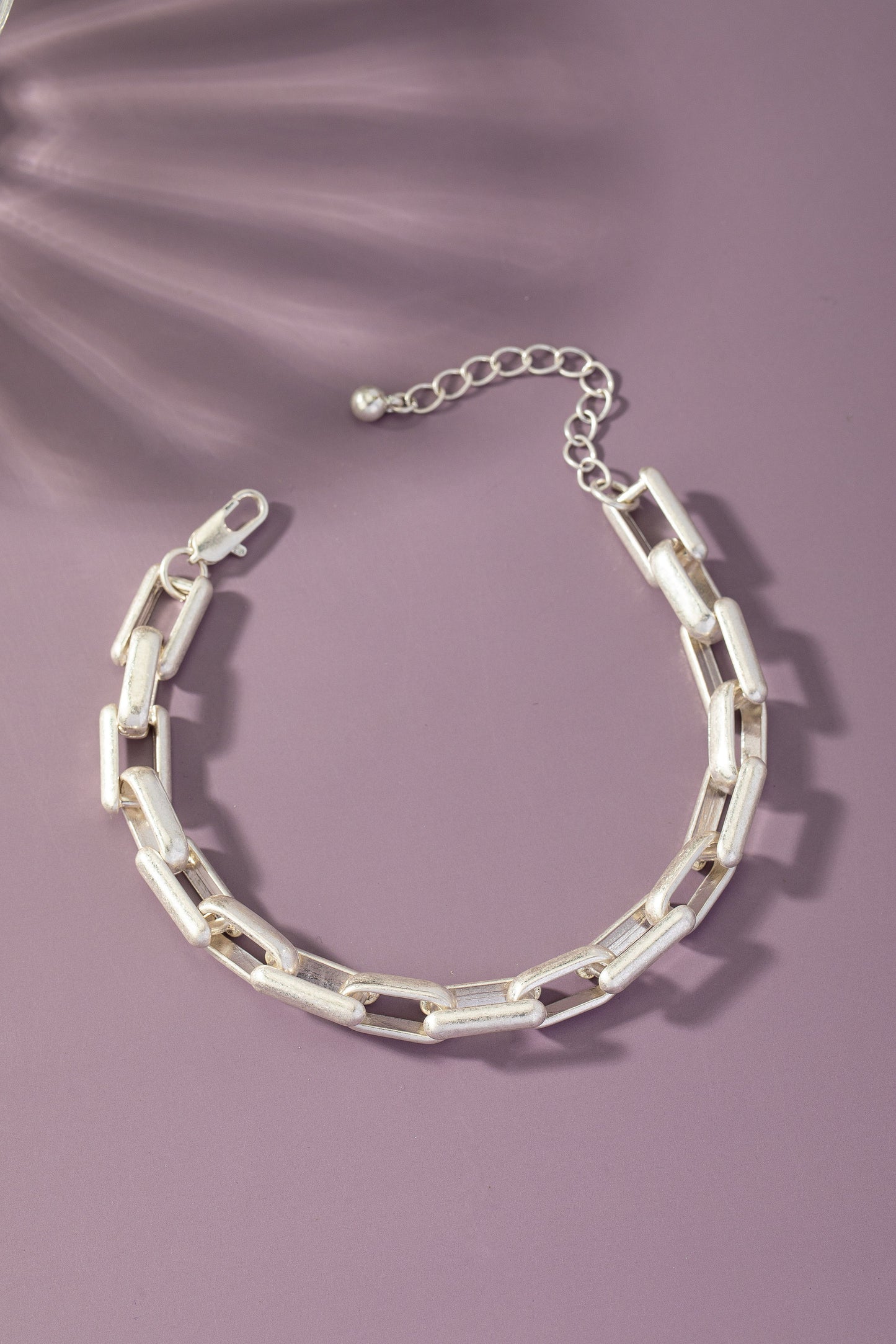 Rectangle Chunky Chain Bracelet