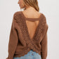 Lace Cross Back Pullover