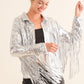 Bianca Silver Sequin Fringe Jacket