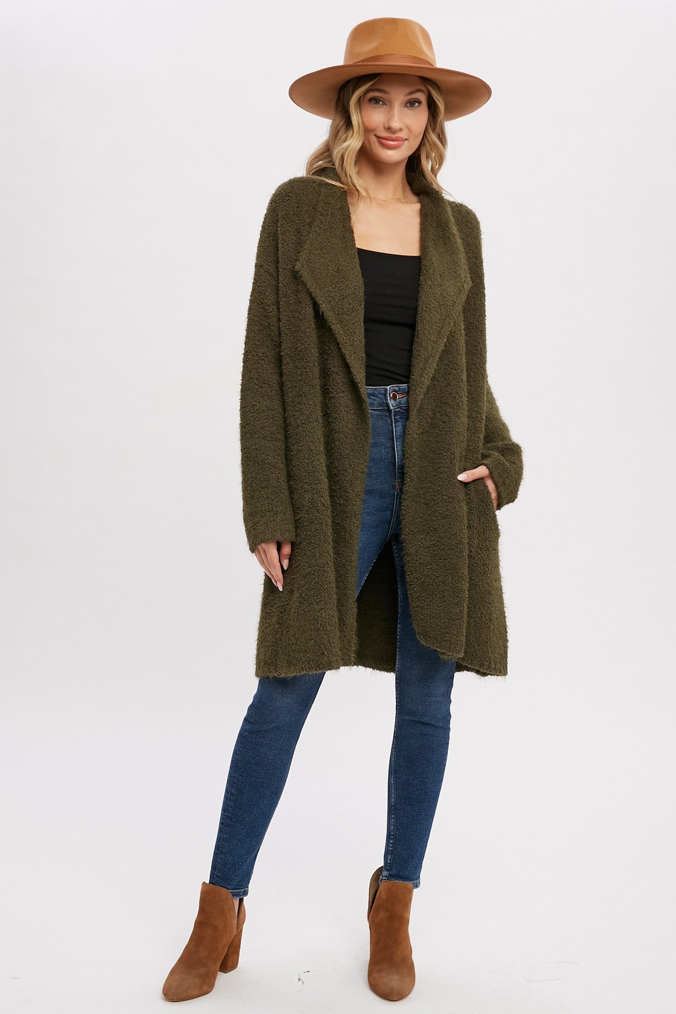 The Elle Cardigan (Olive)