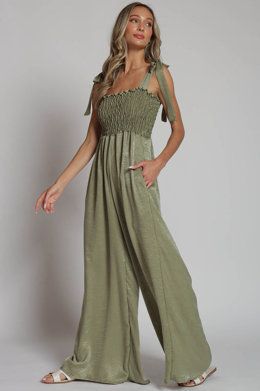 Talia Olive Jumpsuit