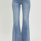 Micah Vintage Frayed Hem Flare Jeans