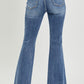 Kourtney Distressed Knee Flare Jeans