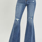 Kourtney Distressed Knee Flare Jeans