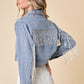 Rhinestone Fringe Denim Jacket