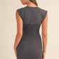 Charcoal Sweetheart Mini Dress