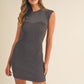 Charcoal Sweetheart Mini Dress