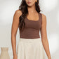 Coffee Bean Scoop Neck Cami