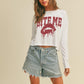 Bite Me Long Sleeve Crop