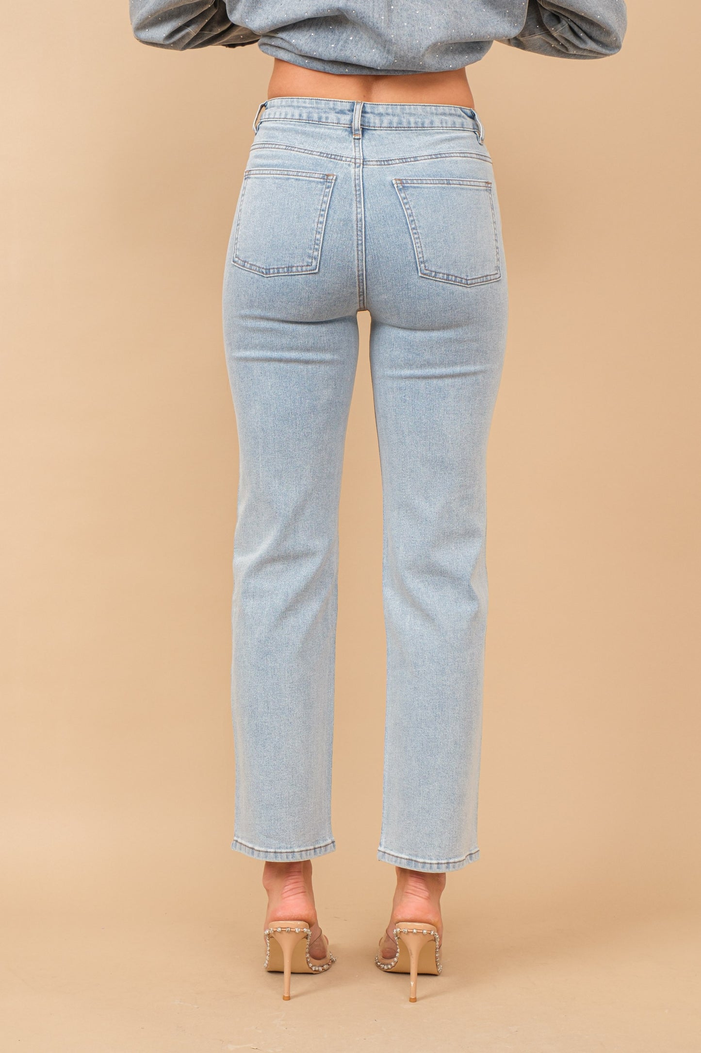 Emersyn High Rise Rhinestone Jeans