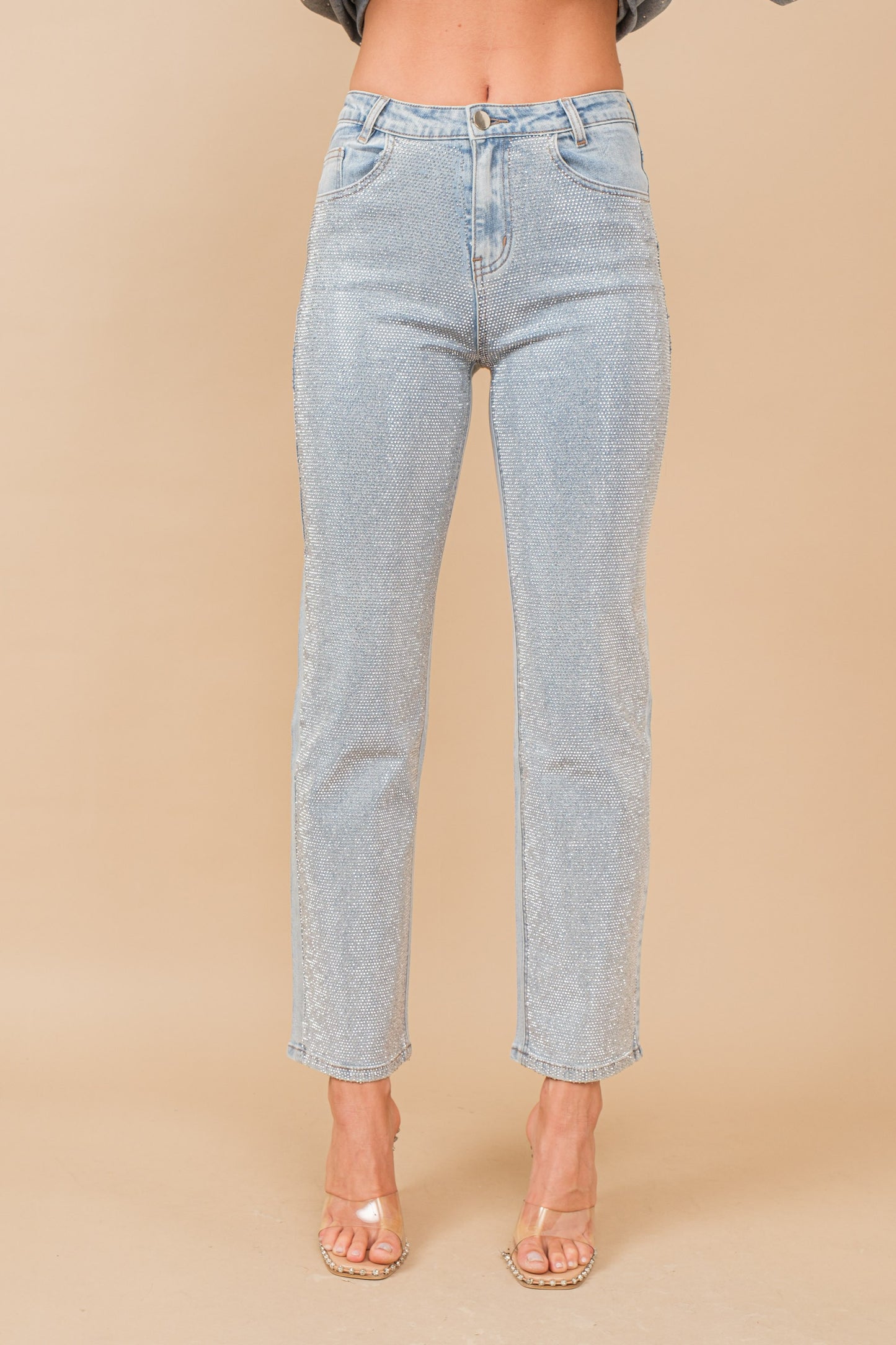 Emersyn High Rise Rhinestone Jeans