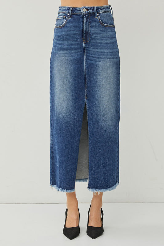 Kendra Denim Long Skirt