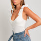 Cameron White Tie Bodysuit