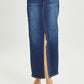 Crossover Denim Maxi Skirt