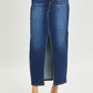 Crossover Denim Maxi Skirt