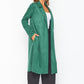 Hunter Green Faux Suede Coat