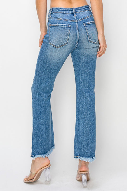 Hayden High Rise Crop Flare Jeans