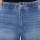 Sophie Ruffle Hem Denim Shorts