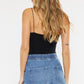 Sophie Ruffle Hem Denim Shorts