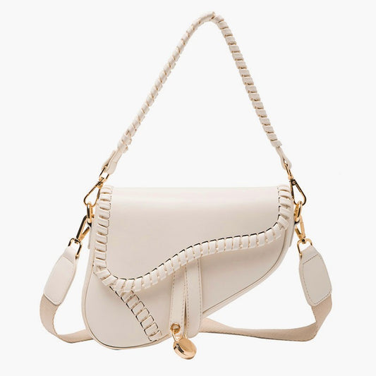 Adeline Saddle Bone Crossbody Hand Bag