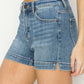 High Rise Side Slit Shorts