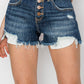 Mid Rise Button Down Shorts