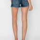 Mid Rise Button Down Shorts
