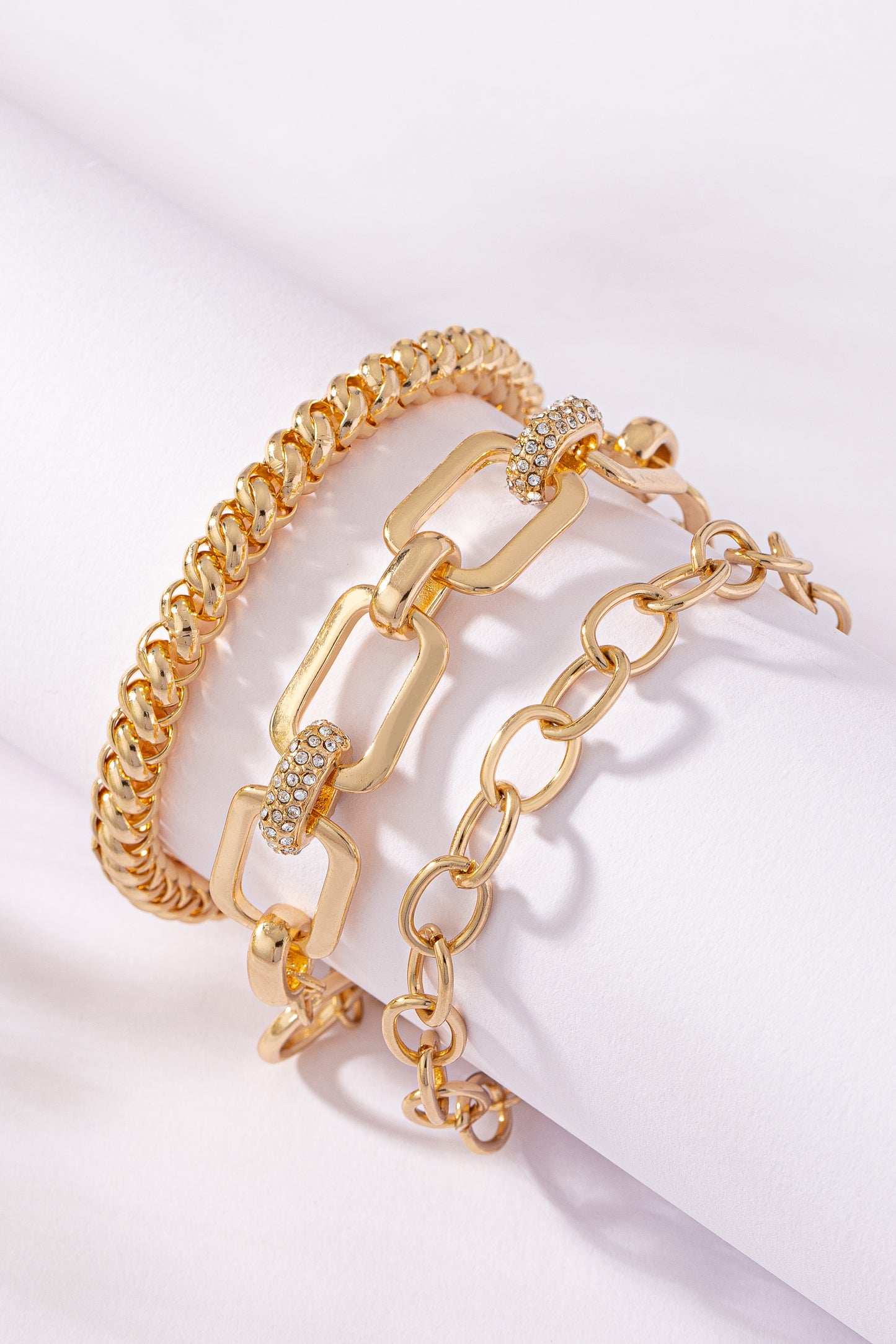 Chunky Chain Bracelet Set