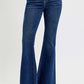 Scarlett Flare Frayed Hem Jeans