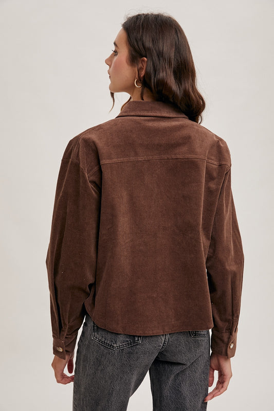 Corduroy Cropped Jacket