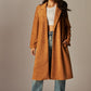 Camel Faux Suede Coat