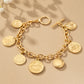 Chunky Chain Coin Bracelet