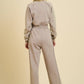 Mushroom Washed Sweatshirt and Banded Pants Set