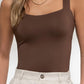 Brown Square Neck Cami