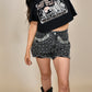 Stay Wild Live Free Black Crop